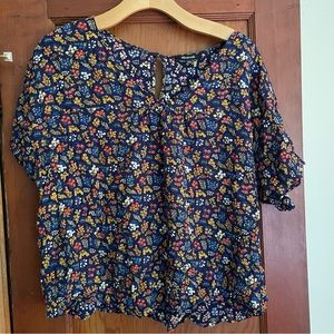 Madewell Floral Top